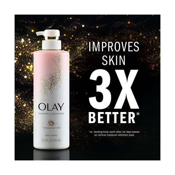 Olay-Body-Wash-with-Hyaluronic-Acid-and-Vitamin-B3-Cleansing-Nourishing-179-Fl-Oz-Pack-of-4 Olay Body Wash Women Cleansing & Nourishing with Hyaluronic Acid & Vitamin B3, 20 fl oz (Pack of 4)