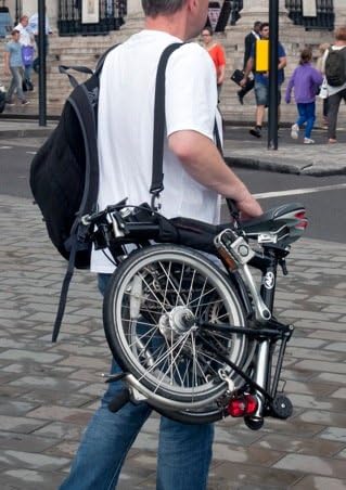 Off yer bike The Original On yer shoulder Brompton Carrying handle set