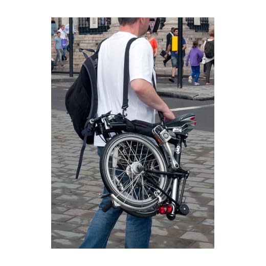 El kit original de asa de transporte On yer shoulder para Brompton, de Off yes Bike, marrón