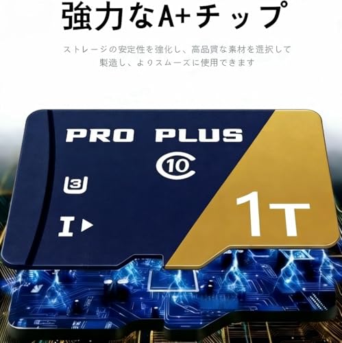 microSD カード 1024GB UHS-I U3 V30 Full HD & 4K UHD動画 書込最大80MB/s スマートフォン 対応 TFカード タブレットPC監視カメラスマートフォン用 交換アダプター付き
