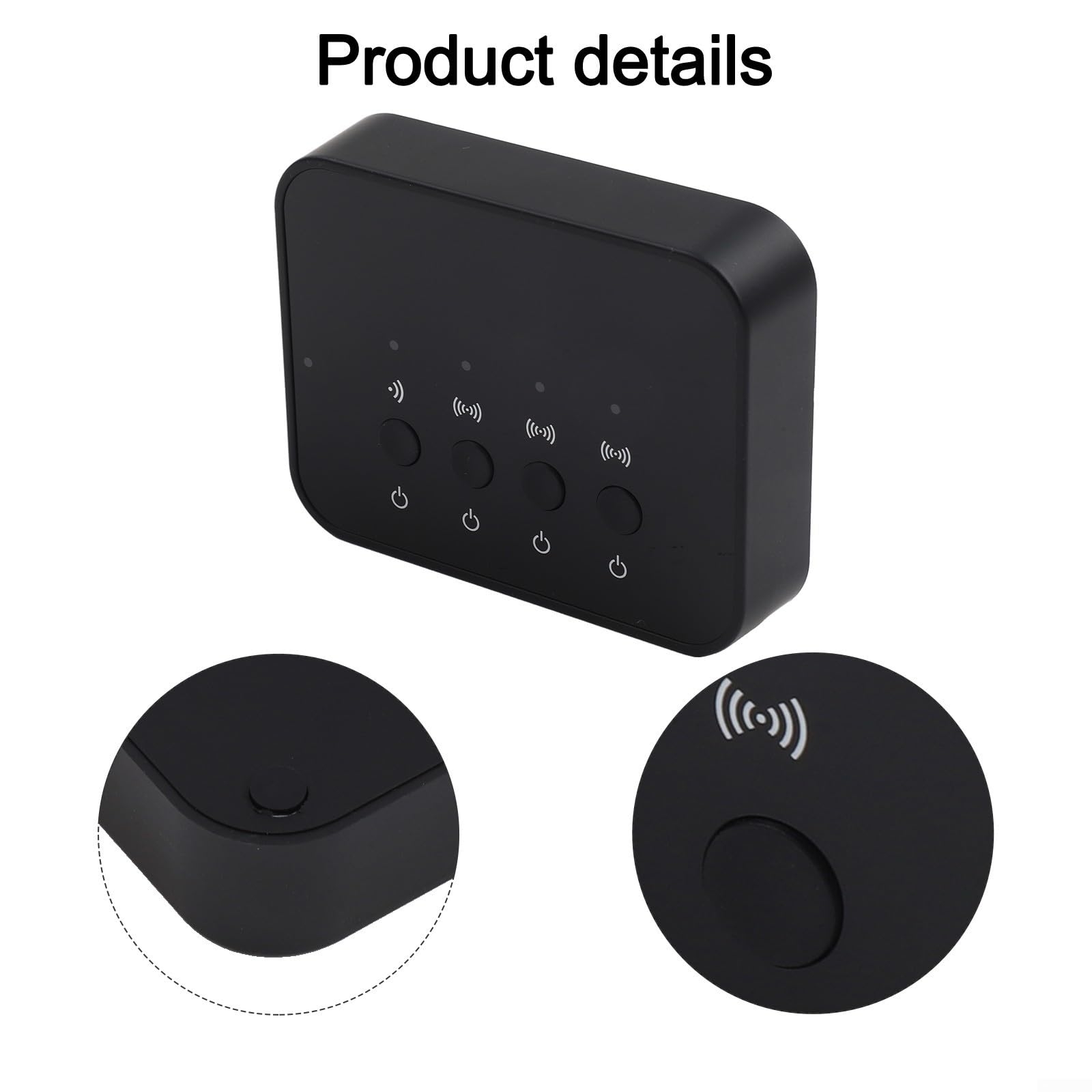 Transmisor 5.0 con para baja Latencia para TV y Avión - Adaptador Audio Inalámbrico 3 Dispositivos - Conexión Dual AUX para óptica - para batería 5H Gimnasio Coche