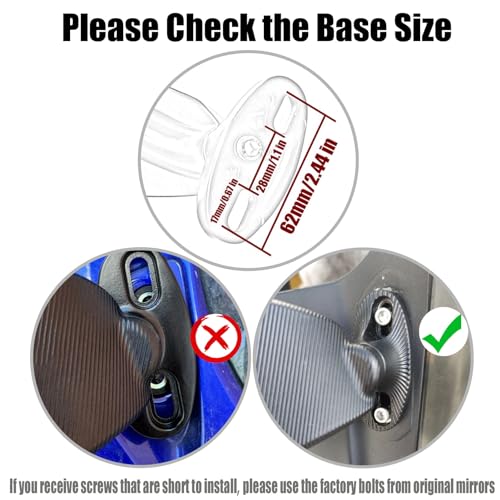 Image of Large Size Motorcycle Mirrors Stealth Wind Wing Side Rearview Mirrors Compatible With 2025 Kawasaki Ninja 500 Ninja 650 Ninja 400 300 2025 ZX6R ZX10R ZX4RR ZX14R GSXR 1000 600 750