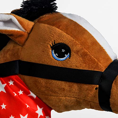 Ponyland Brown Horse Stick With Sound #TOP4