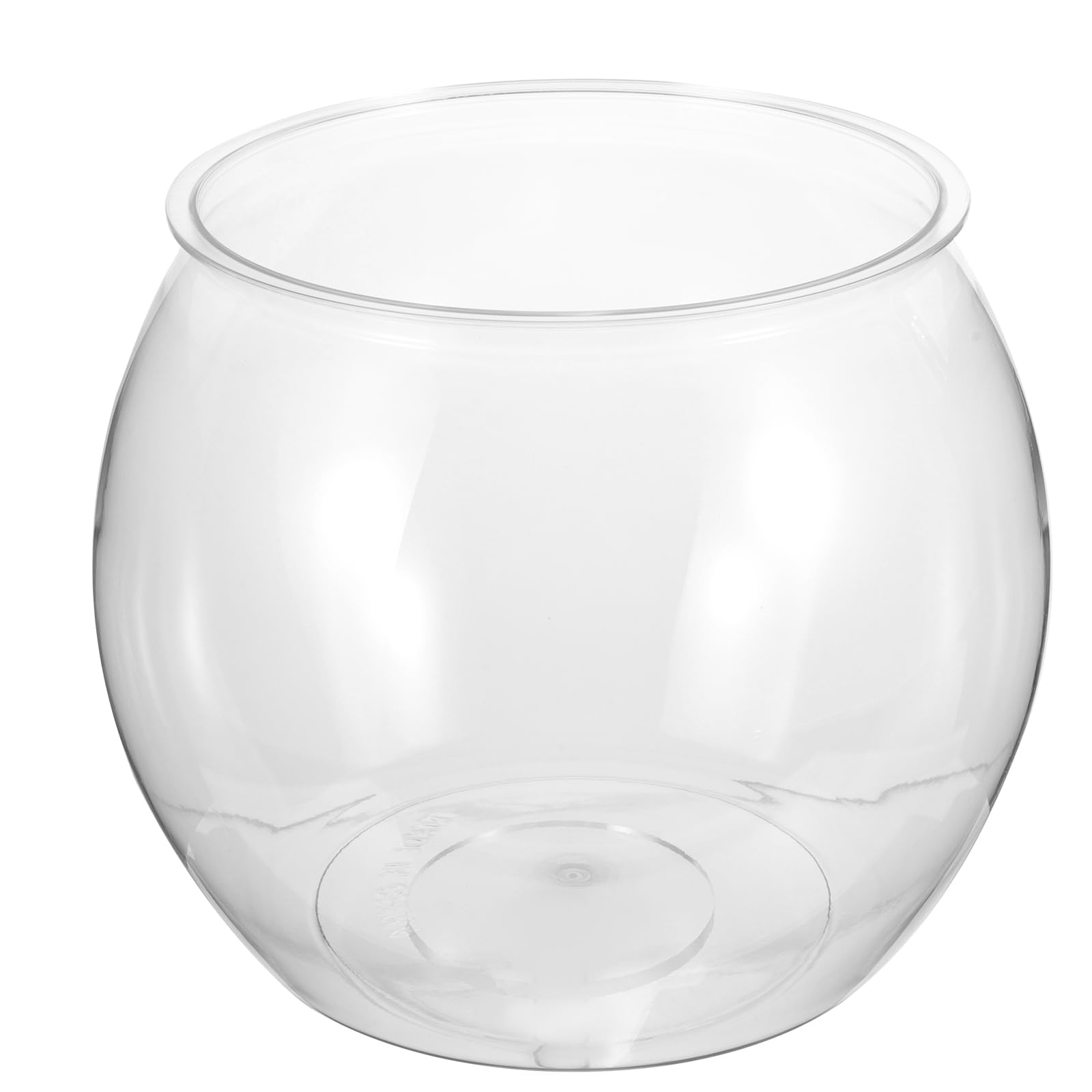 FRCOLOR transparentes Aquarium Fischbehälter Betta-Fischschale schildkröten Aquarium Dekoratives Esstischdekoration durchsichtiges Fischglas aus Kunststoff Desktop-Fischglas Mini