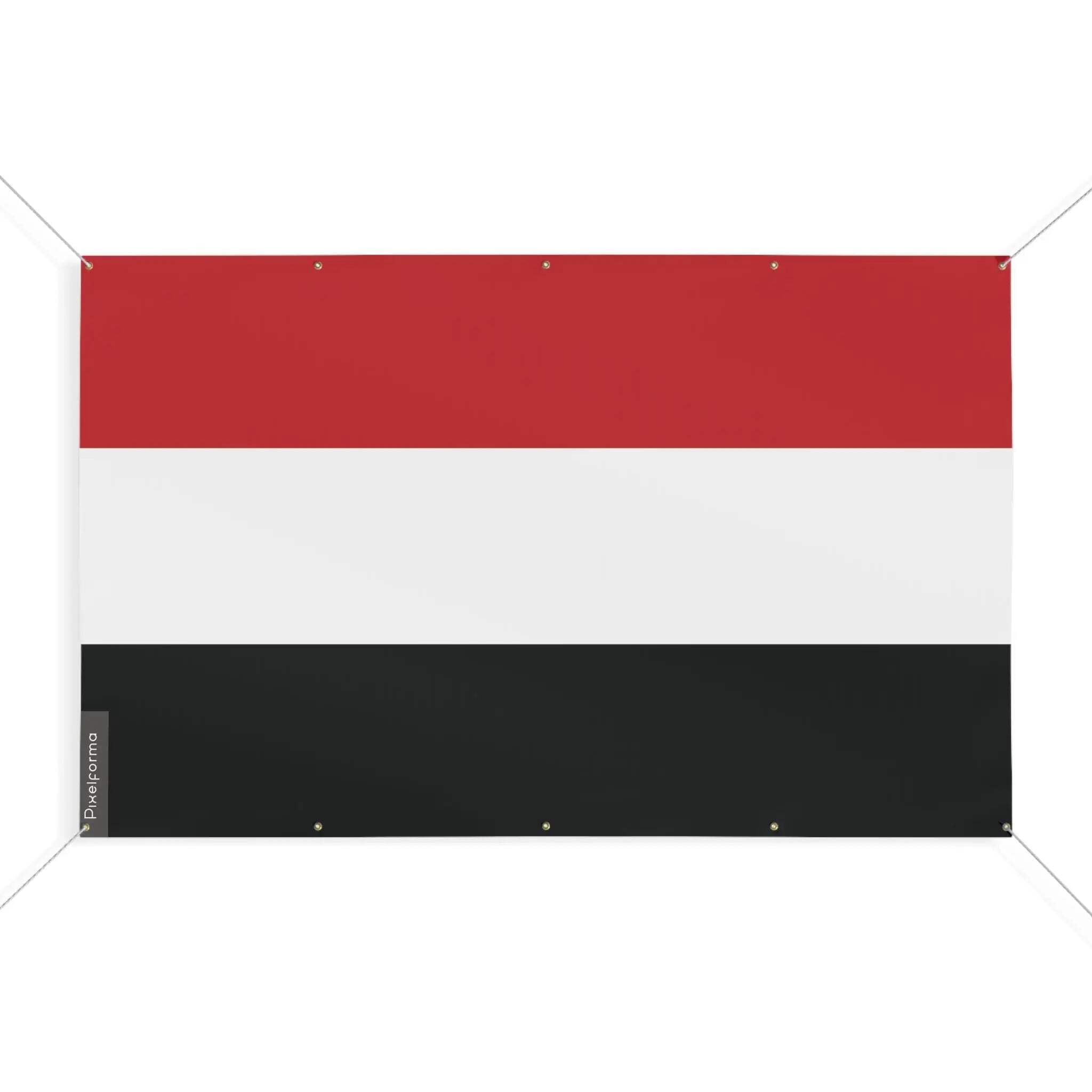 Drapeau Yémen 10 œillets en toile renforcée taille S 80x120cm