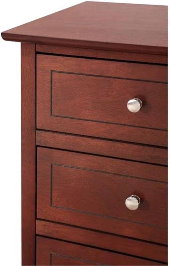 Glory Furniture Daniel 3 Drawer Nightstand in Cherry