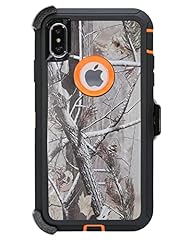 Camouflage / Orange - Case w Clip