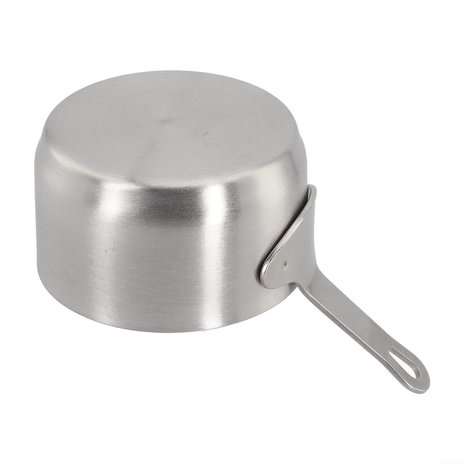100ML Stainless Steel Mini Sauce Pan Non Small Cooking Pot for Warming Milk Baby Food and Gravy Portable