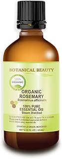 Organic Rosemary Essential Oil. 100% Pure Therapeutic Grade, Premium Quality, Undiluted, Steam Distilled. 0.33 Fl.oz.- 10 ...