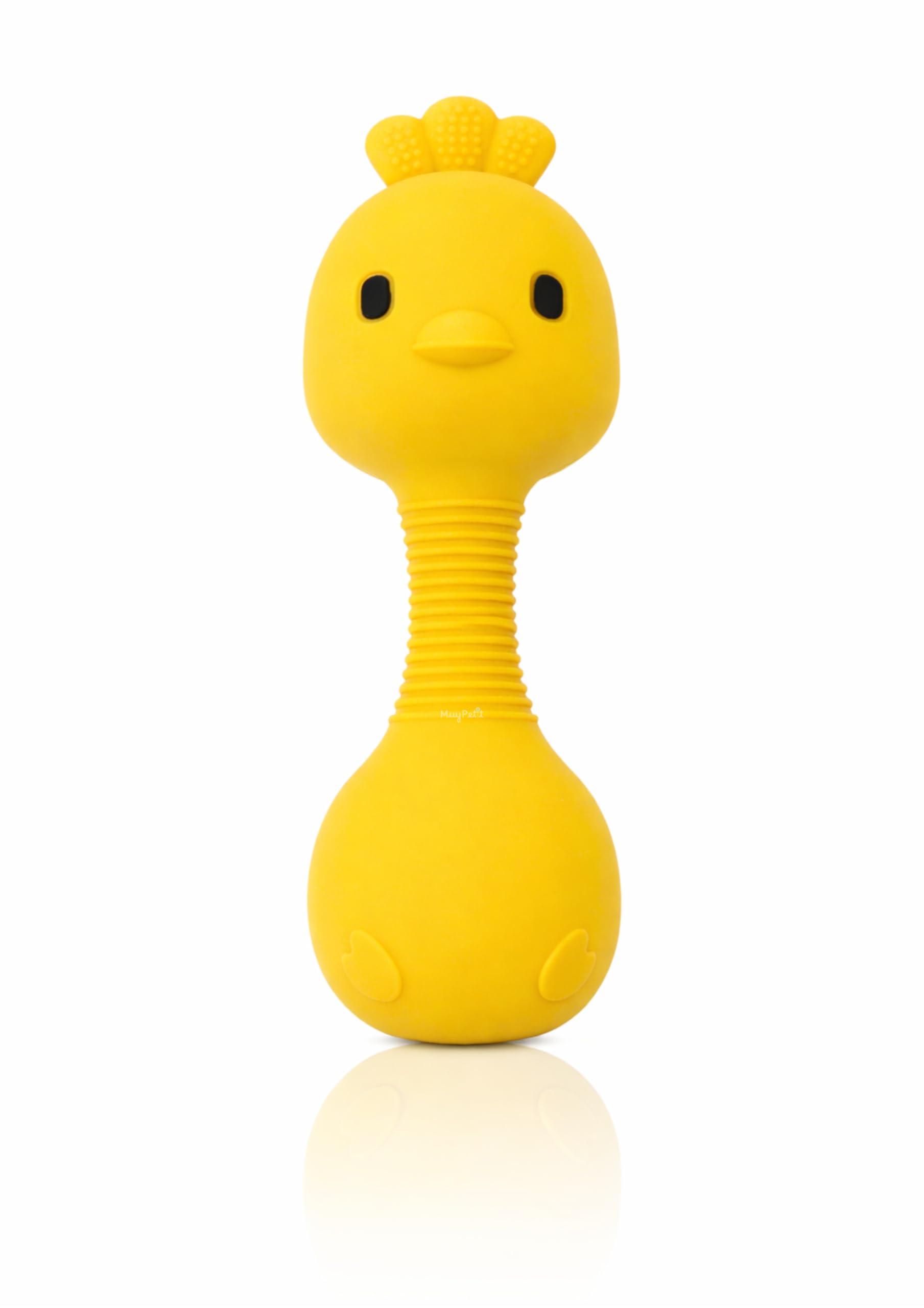MuyPetit Jirafa Sonajero Stick, Juguete bebe 4 meses, Libre de BPA y tóxicos, Juguetes Montessori para bebes 6-12 meses, Fácil de agarrar, Juegos bebe 0-6 meses, Teether (Jirafa Rosa) — view 15
