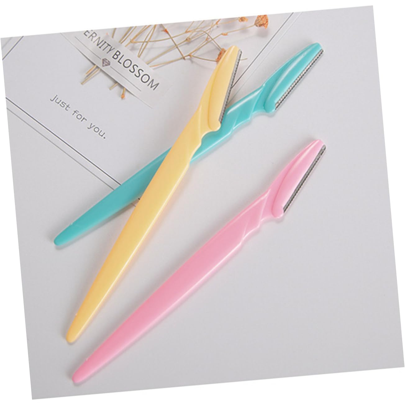 LIFKOME 24pcs Stainless Steel Eyebrow Scraper Eyebrow Shaver Facial Razor