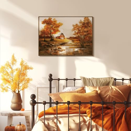 Artbyhannah Framed Fall Canvas Wall Art Fall Wall Decor thumb #1