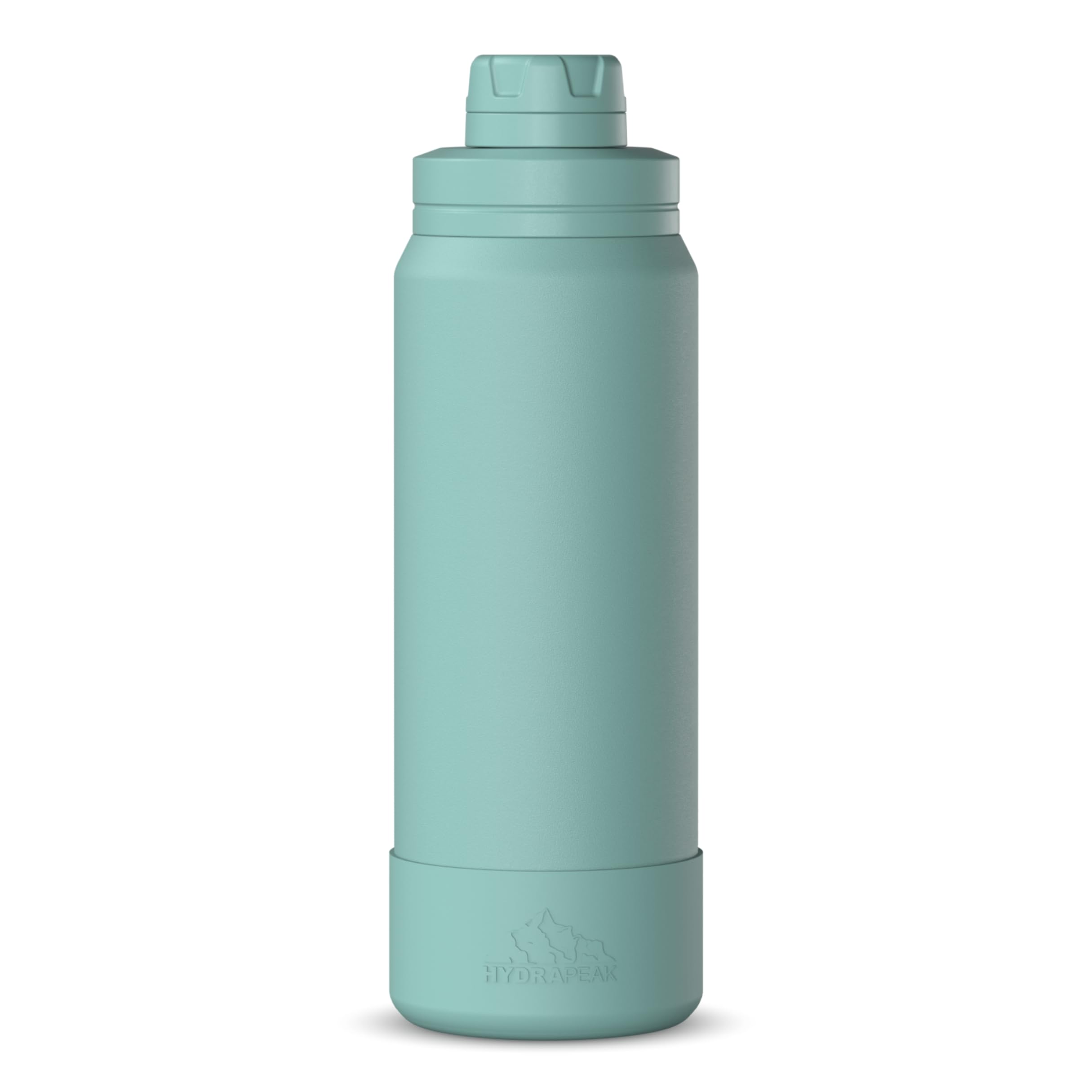 Hydrapeak 26oz Sport Insulated Water Bottle with Chug Lid, Leak & Spill Proof, Keeps Drinks Cold for 24 Hours, Hot for 12 Hours, Premium Stainless Steel Water Bottles (26oz, Pale Sage)