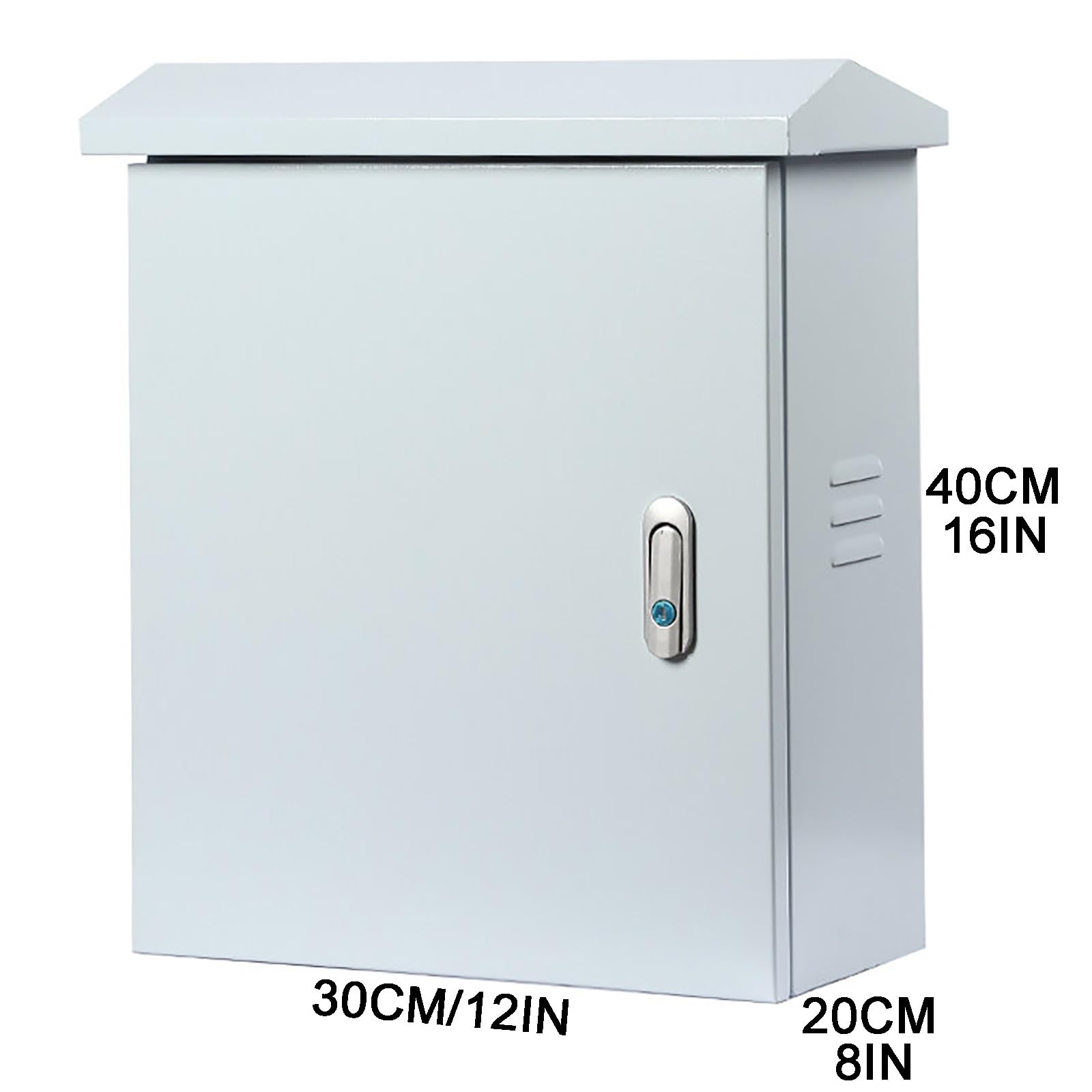 Quadro Elettrico, Scatola di Distribuzione con Design Angolare, per Uso Domestico Commerciale Industriale(30x20x40CM/12x8x16IN)