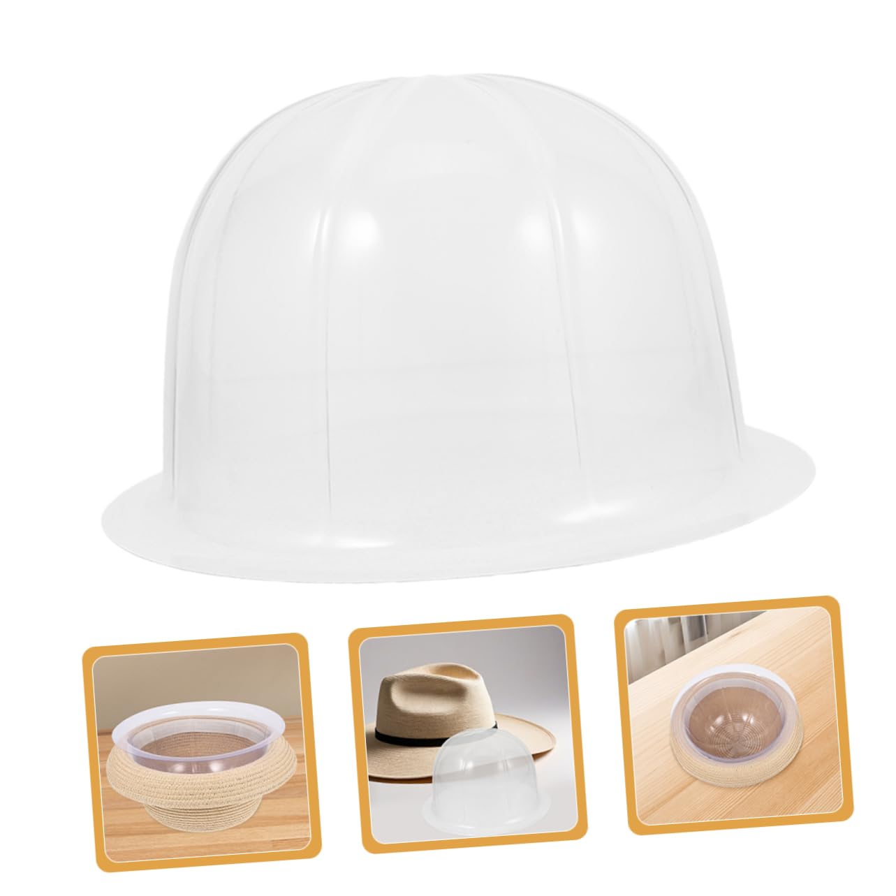 IMIKEYA 20piezas Percheros Para Gorras De Beisbol Soporte Transparente Para Gorras De Béisbol Protector Interior De Plástico Para Tiendas Minoristas De Sobremesa