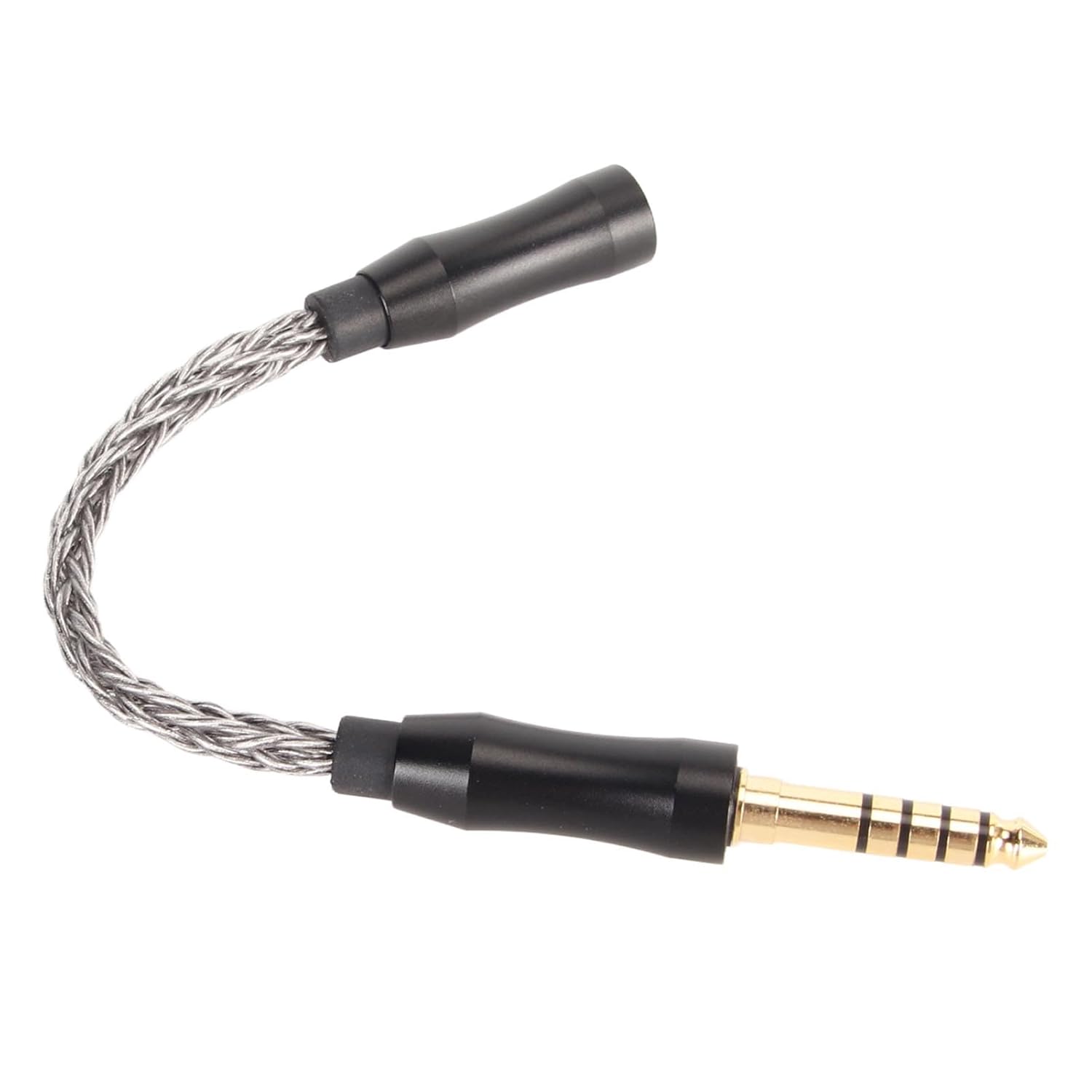 ASHATA 3.5mm Female to 4.4mm Balanced Male Headphone Earphone Audio Adapter Cable, 3.5mm Stereo to 4.4mm Balanced Conversion Audio Plug Adapter Gold Plated ()