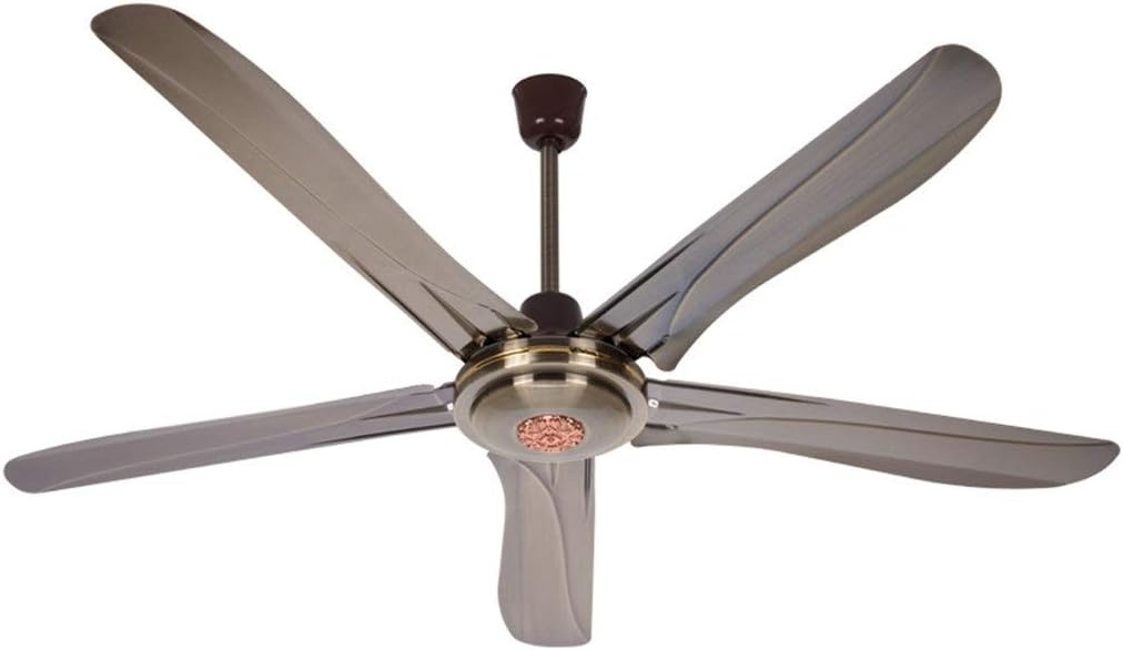 Pared Fan del Metal, Techo Antiguo Simple Ventilador Industrial de Viento Fuerte circulación del Viento del Aire del Ventilador 5 Hojas de 3 velocidades Configuración 140 * 42cm