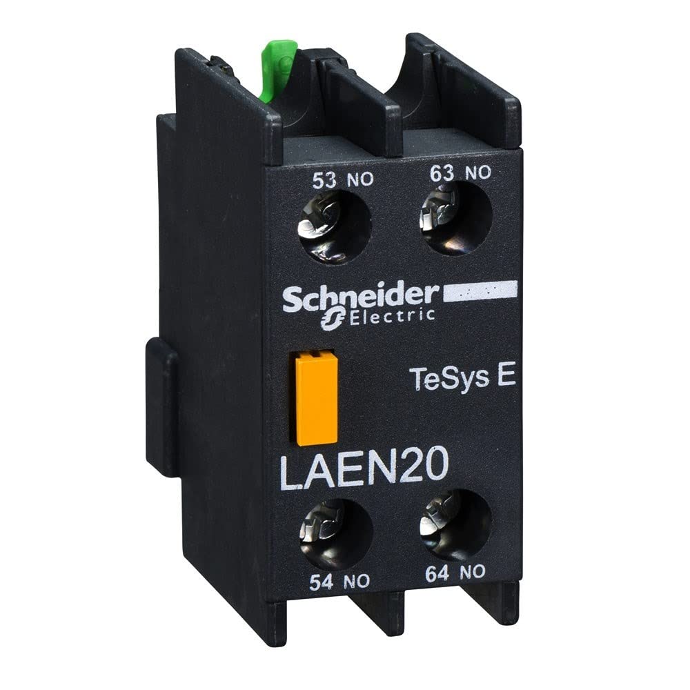 Bloque LAEN02 Schneider EasyPact con 2 contactos NC frontales para control seguro