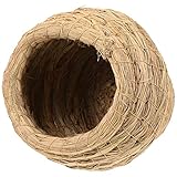 Abaodam 1 Set Aus Stroh Gewebte Vogelnester Dekorationen Nisthaus Papageien Nistplatz Vogelnester Garten Stroh Gewebtes Vogelhaus Vogelnest Haustier Vogelhaus Gewebtes Nest