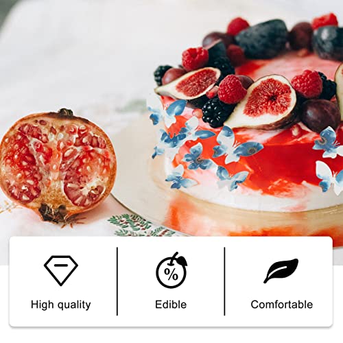 Toddmomy Butterfly Bolo Topper 50 Pcs Adorável Borboletas Bolo Decoração de Papel Arroz Bolo Comestí