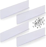 Amylove 4-Pack Aluminum Gutter Splash Guards Downspout Rain Diverters - Rustproof Roof Guards with 40 Screws for Shingle Roofs (White, Straight)