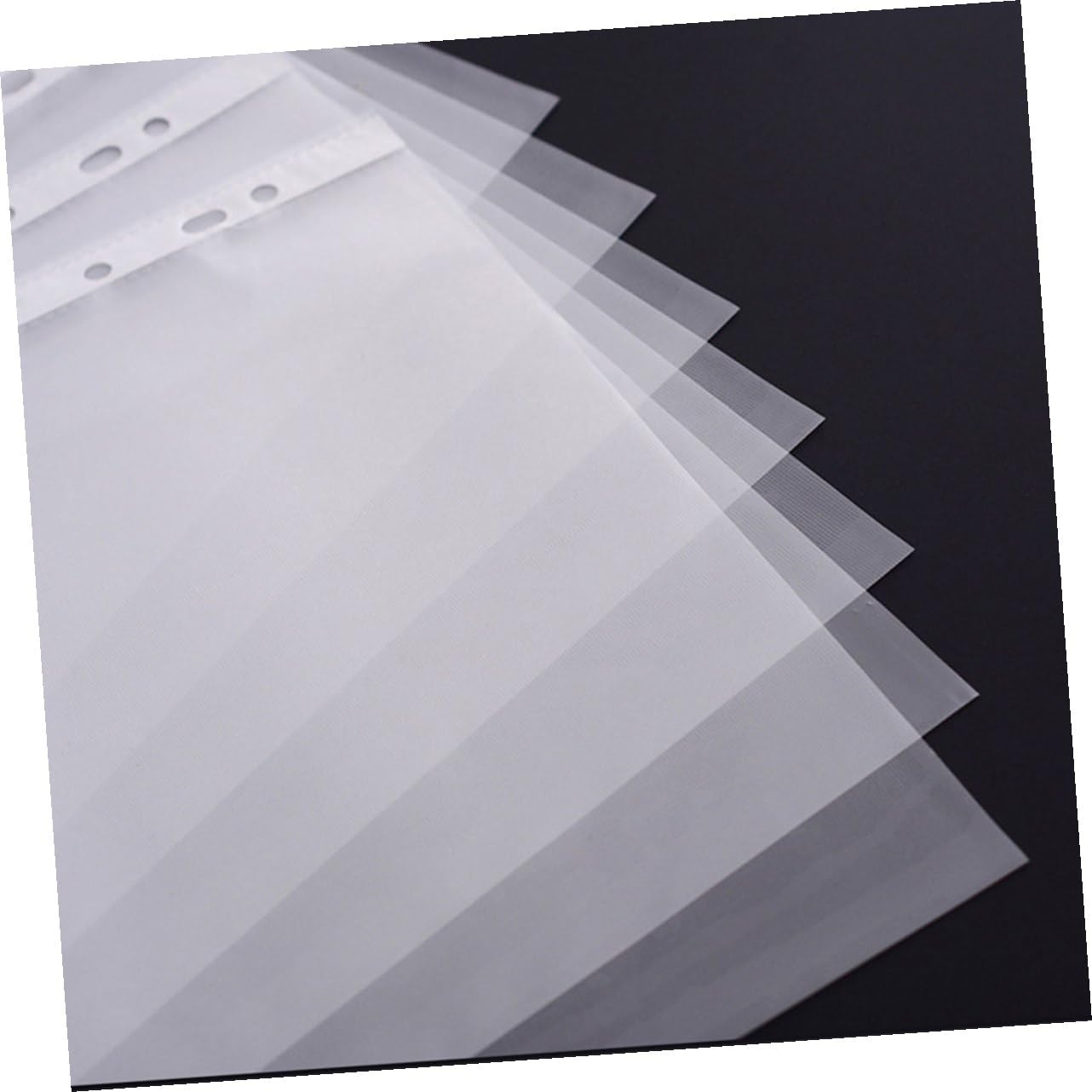 Buste Trasparenti A4 11 Fori Pvc 100 Pezzi per Raccoglitore