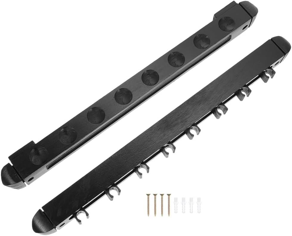 Cue Rack Billiard Wall Pool Accessories Wooden Stand Rod Storage