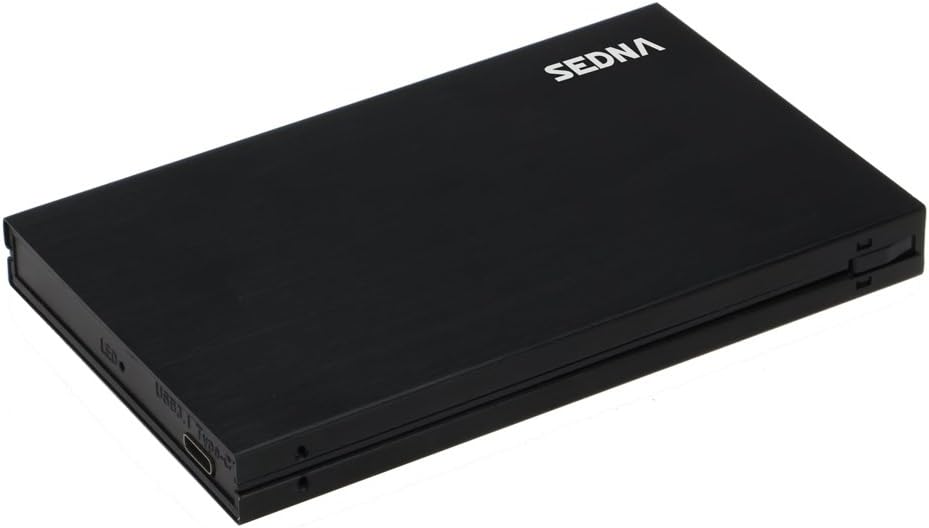 SEDNA - USB 3.1 2.5" SATA III SSD/HDD External Enclosure with Type C Cable for New Mac Book and PC