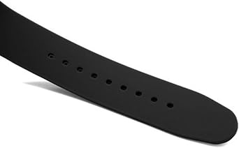 Green Olive 19mm Silver Plated Stainless Steel Buckle Waterproof Silicone Rubber Watch Strap Watch Band Black, Black, Modern