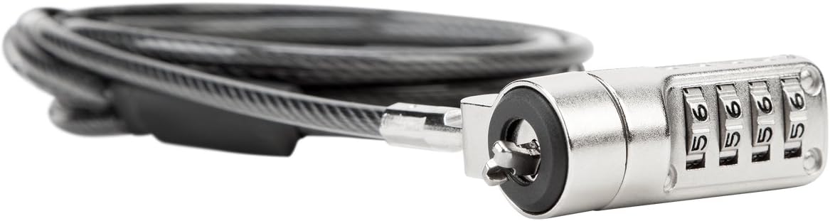 Targus DEFCON Trapezoid Serialised Combination Cable Lock for Laptop Computer and Desktop Security Cable (ASP66GLX-S) - Image 5