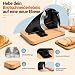 Brotschneidemaschine Manuelle mit Handkurbel | 0–20 mm einstellbare Scheibendicke | Edelstahlklinge mit Wellenschliff | rutschfeste Saugnäpfe | Für Sauerteig, Roggen, Toast & Baguette