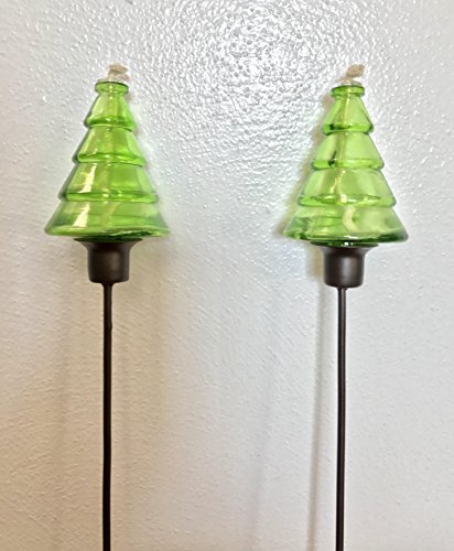 Toland Home Garden Christmas Tree Stake Lanterns - Set of 4
