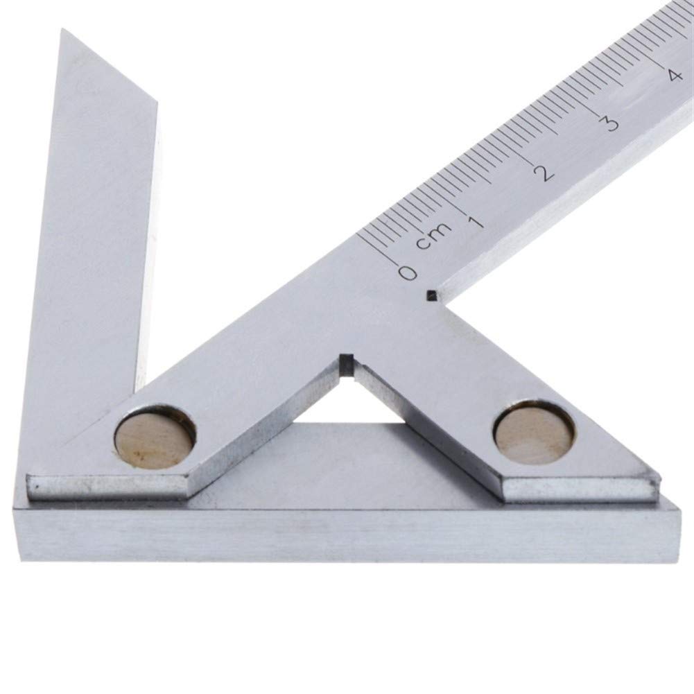 YIJIAN Centrer Place Calibre 100 x 70mm Calibre Centre Calibrage Round Bar Centre de Correction Finder Règle Angle