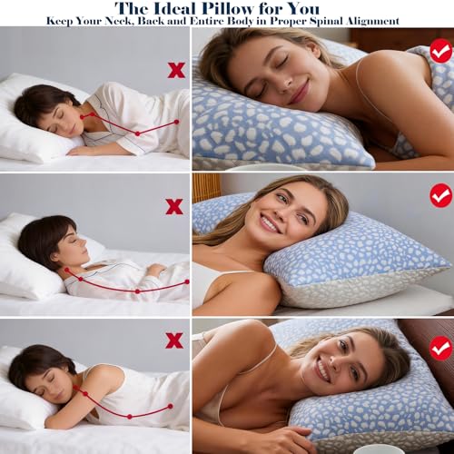 Set 2 Almohadas Espuma Viscoelástica Estándar Ajustables miniatura 6