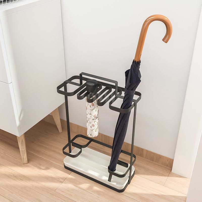 Porte-parapluie multifonctionnel à structure stable pour entrée propre
