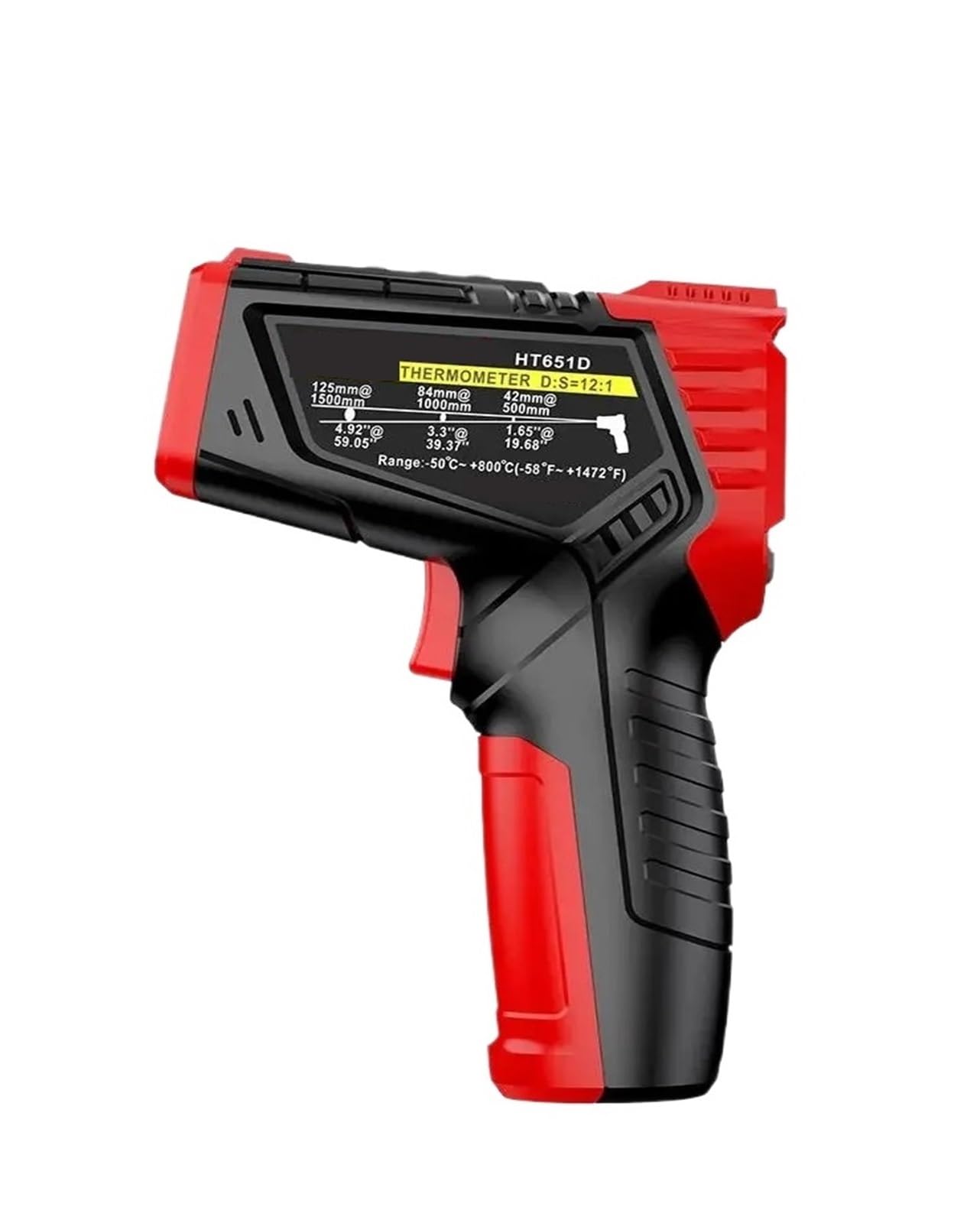 Termómetro industrial sin contacto HT651D, de -50 a 800 ℃