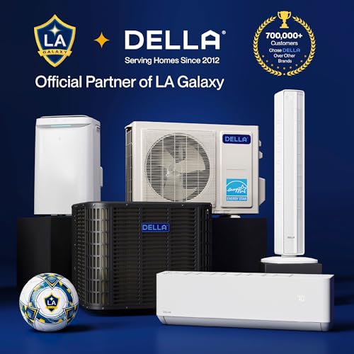 Della 14000 BTU Ultra Quiet Inverter Portable Air Conditioner Works with Alexa Cools Up To 450 Sq. Ft. Smart Wifi Portable AC Unit with Remote & App Control, Dehumidifier & Fan, Sleep Mode(45dB) - Image 8