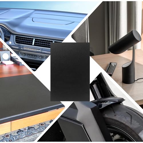 CYEER 4er Pack ABS Kunststoffplatten Schwarz (20x30 cm), 5mm Starke Plastikplatten für Modellbau, DIY Handwerk, KFZ-Verkleidungen & Gehäusebau, Leicht Thermoformbar & Schlagfest