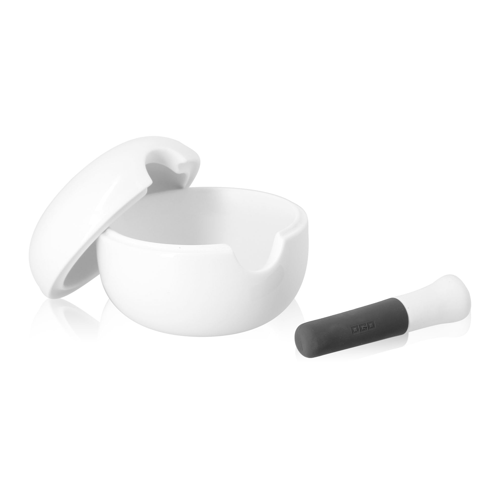 OGO LIVING - Mortier et pilon en porcelaine blanche - 7911013