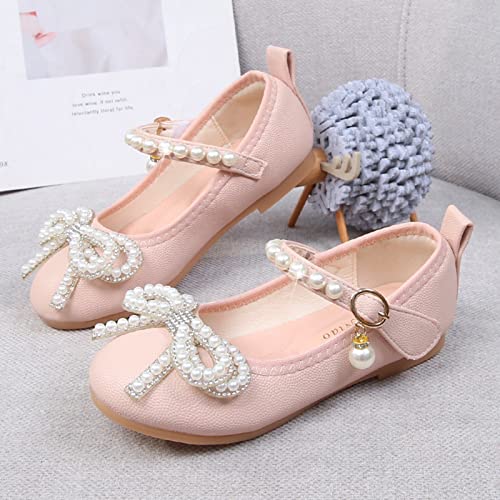 Baby Girls Mary Jane Bow Shoes Non-Slip Soft Sole Princess Shoes Toddler Small Leather Shoes Wedding Dress Shoes2