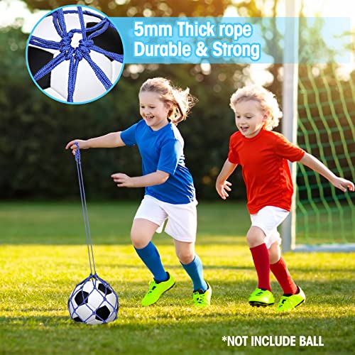 Charniol Soccer Juggling Kick Trainer Net For Kids Design Soccer Ball Bungee Training Juggling Net Soccer Kick Net Soccer Training Equipment Accessories & Gear For Kids Adults Fits Ball Size 3, 4, 5 #TOP3