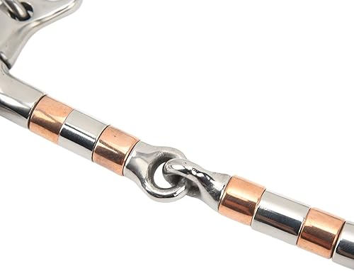 Miniatura 7 de plplaaoo Broca de caballo, hierro de boca de caballo, boca de caballo, anillo de mordedura de caballo, anillo D de cobre de acero inoxidable con