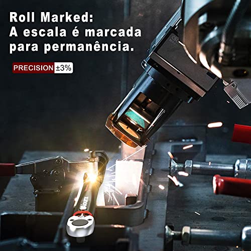 Aiourx Torquímetro De Estalo 1/4 Pol 3 A 33 Nm, Kit Chave de Torque Profissional 0.3 A 3.36 KG 11 Pe