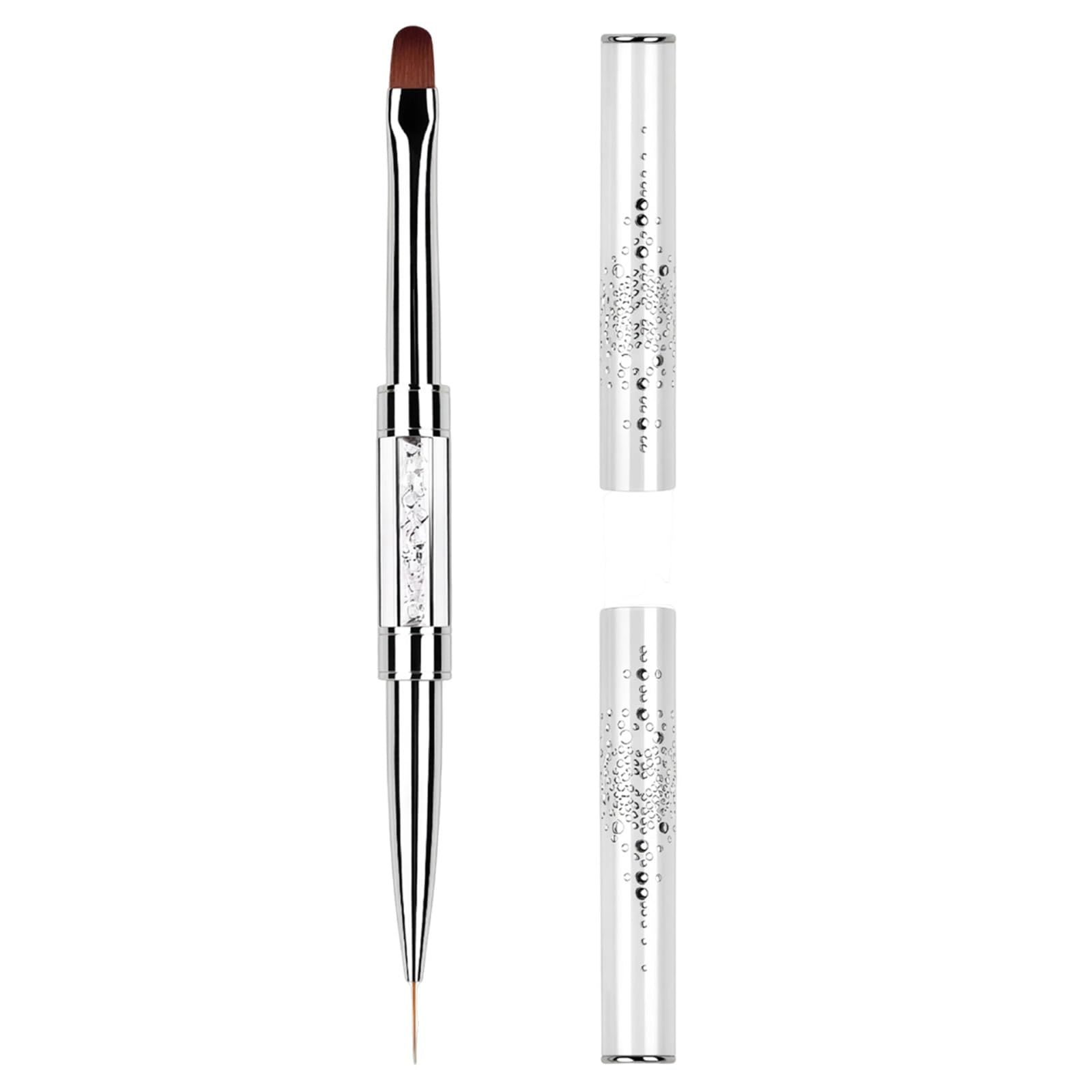 Starfa 1Pcs Builder Gel Brush Dual Ended Nail Art Brush for Polygel