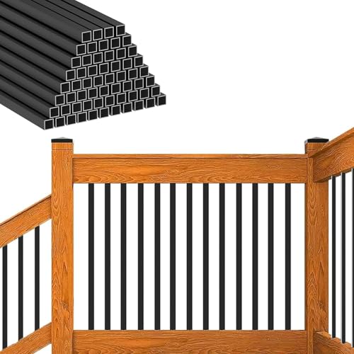 Deck Balusters 25 pcs 36" x 3/4" Hollow Square Black