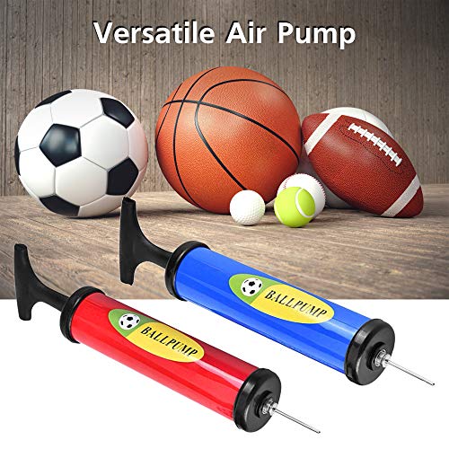 KKmoon Bomba de ar de futebol de futebol de plástico 6 pol. Bola inflável Bomba de ar manual Mini bo