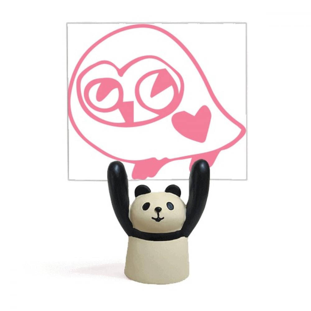 Panda support de mémo avec pince en acier pour ranger vos notes