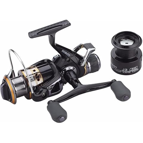 Hiboy Spincasting der Fischerei Rollen Karbonfaser vorne und hinten Sich j3fr Double Rocker Metall Spinning Wheel Cover