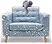 Plastic Recliner Armchair Cover For Pets | Cat Scratching Protector Clawing Deterrent | Heavy Duty Thick Clear Vinyl Chair Slipcover | Waterproof Plastic Furniture Covers For Storage And Moving