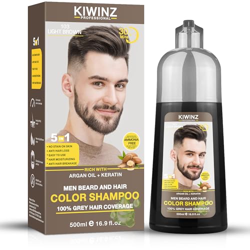 Kiwinz Light Brown Hair Color Shampoo
